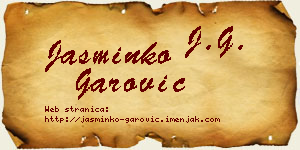 Jasminko Garović vizit kartica